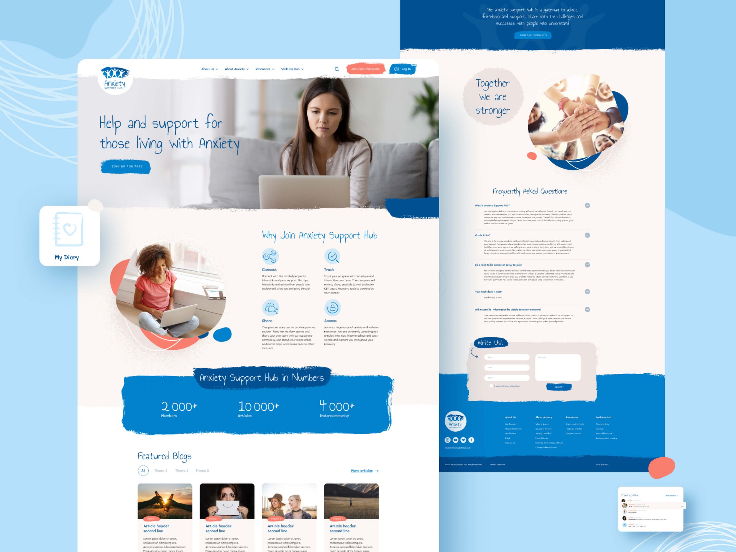 Anxiety Support Hub Website Design