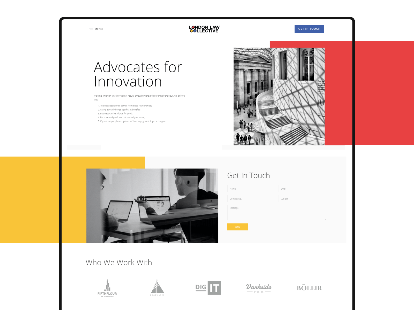 London Law Collective Website Design and Development